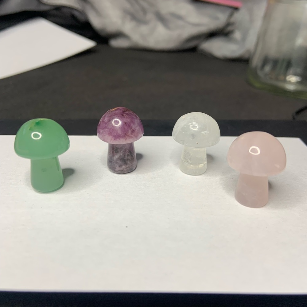 Mini Crystal mushroom 4-pack